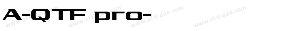 A-QTF pro字体转换